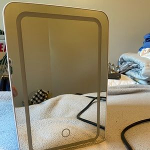 Small mini makeup/skin care fridge with light